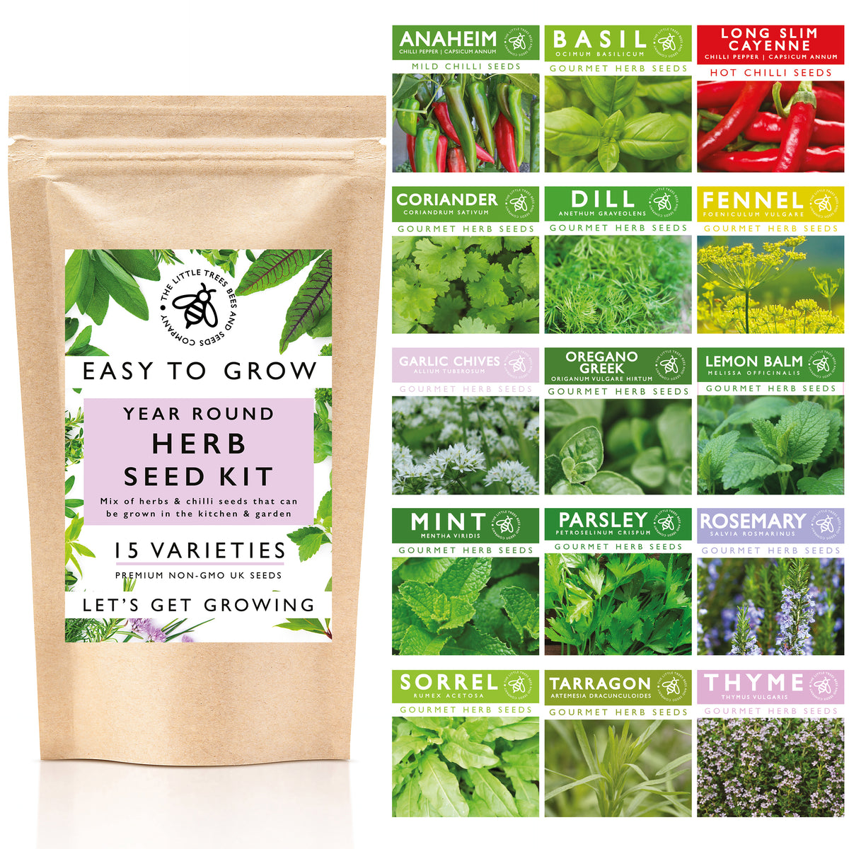 Year Round Herb Seed Mix Little Trees Bees & Seeds Co.